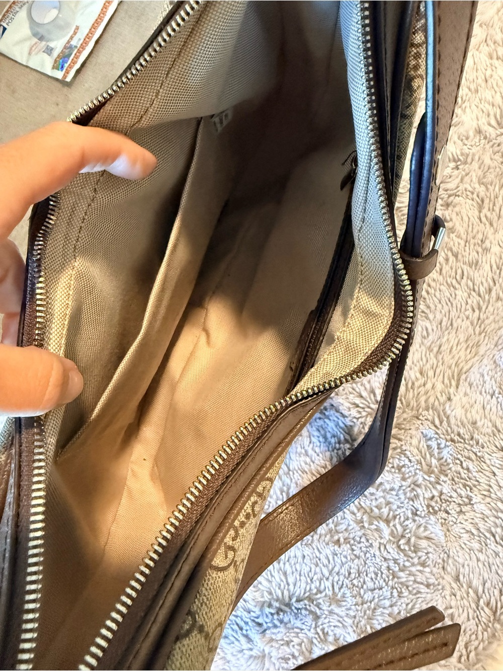 Luxe Designer Inspired supreme Logo attaché Hobo Bag - Picture 7 of 11
